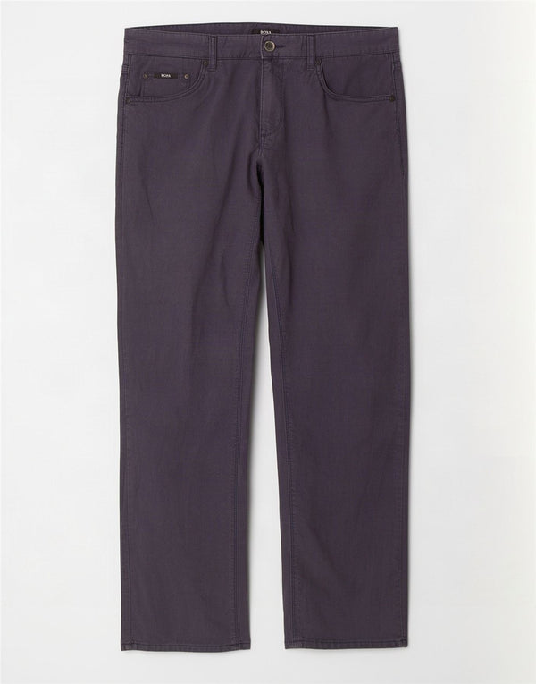 Pantaloni casual drepti pentru bărbați Hugo Boss L33 L32 Bumbac bleumarin