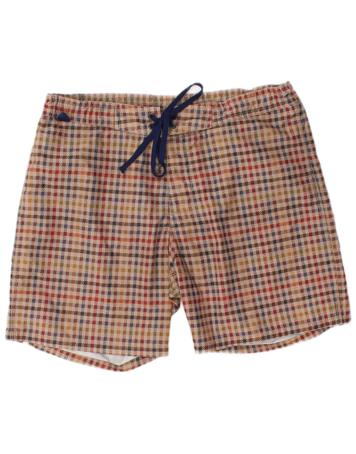 Pantaloni scurți de înot Sundek pentru bărbați, poliester cu carouri medii, multicolore