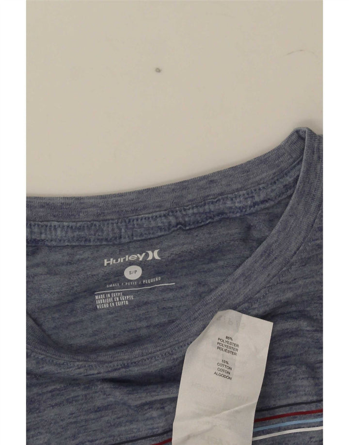 Tricou grafic pentru bărbați Hurley Top mic, bleumarin, poliester pătat