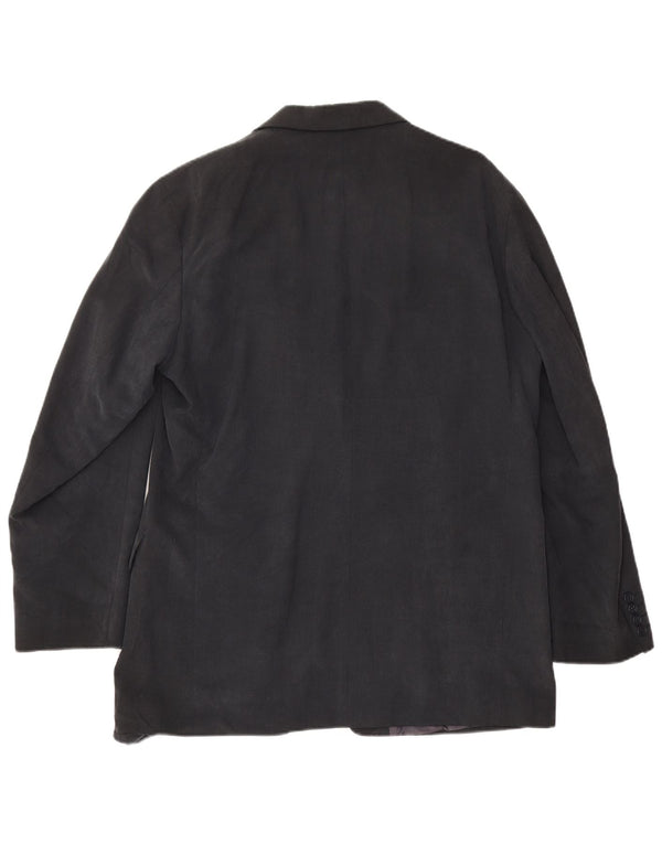 Jachetă pentru bărbați Marks & Spencer cu 3 nasturi, UK 42 XL, bleumarin, Lyocell