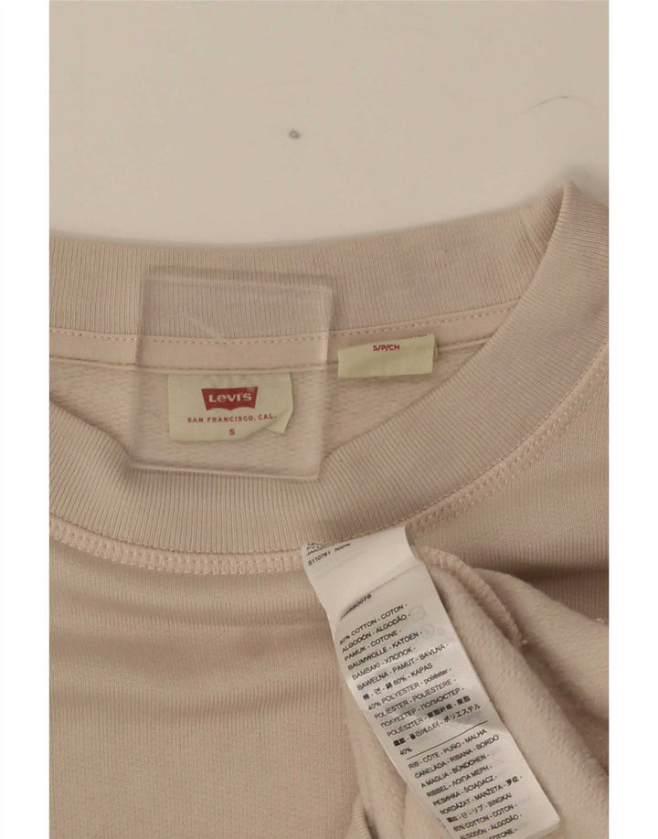 Pulover supradimensionat pentru femei Levi's, UK 10, bumbac, bej mic