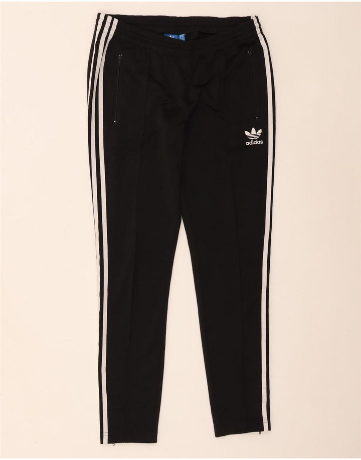 Pantaloni de trening Adidas pentru femei UK 14 Medium Black Colorblock Poliester