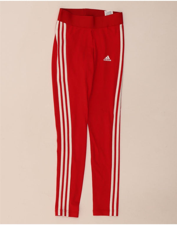 Leggings adidas Tight Fit UK 4/6 XS bumbac roșu