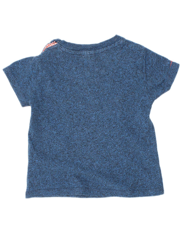 Tricou grafic Ted Baker pentru bebelusi, 18-24 luni, albastru marin pete