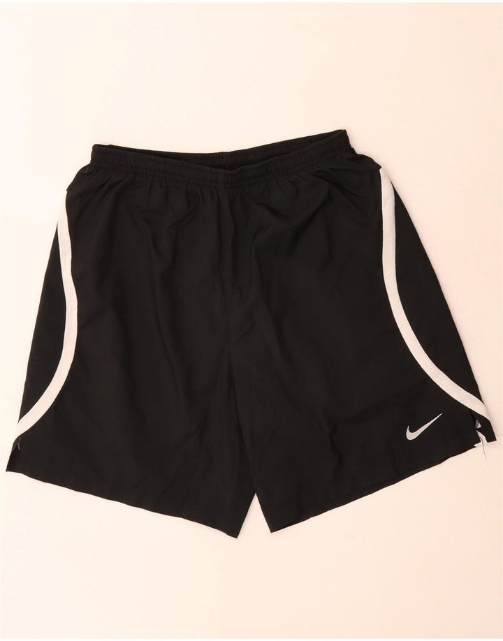 Pantaloni scurți sport Nike Dri Fit pentru bărbați, mediu negru, color block