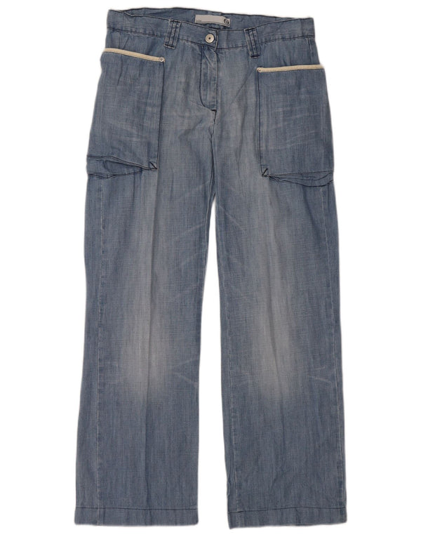 SERGIO TACCHINI Blugi largi pentru femei IT 44 Medium W30 L28 Albastru Bumbac