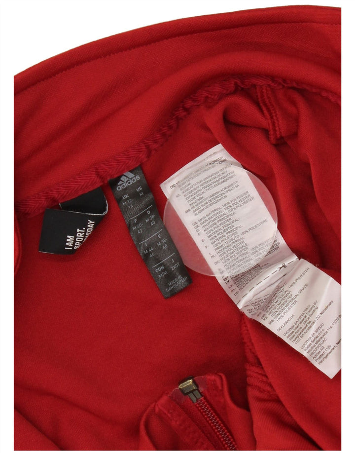 Jachetă de trening Adidas pentru femei UK 12/14 Poliester Burgundy mediu