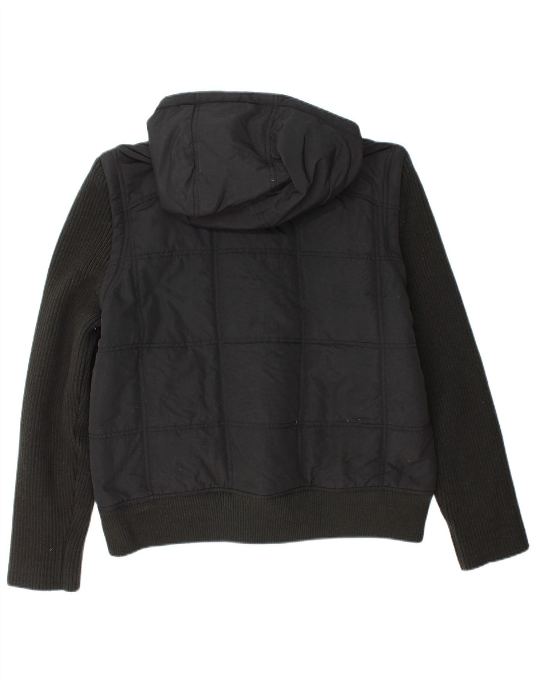 Jachetă căptușită cu glugă Converse pentru bărbați UK 40, mare, negru, nailon