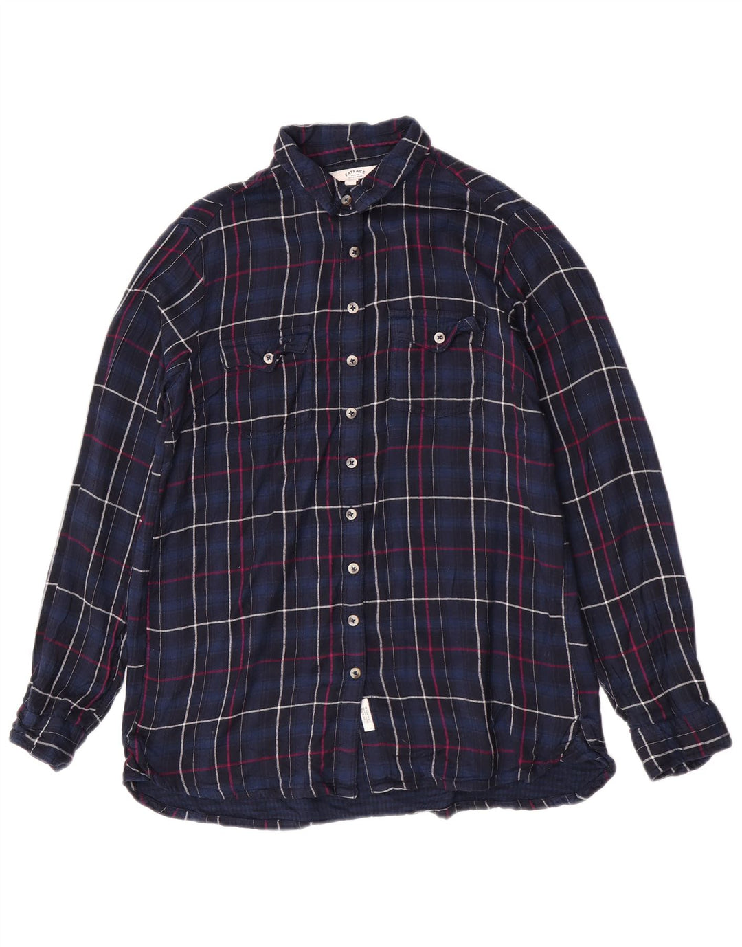 Cămașă de flanel pentru femei Fat Face UK 12 Medium Bluemarin Check Viscose