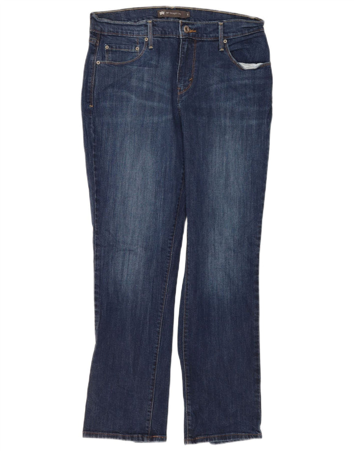 Blugi drepti pentru femei Levi's 505 US 8 Medium W29 L30 Bumbac albastru