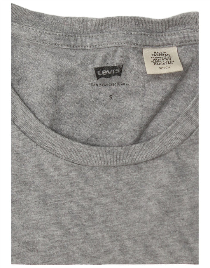 Tricou grafic pentru bărbați LEVI'S Top mic, gri, bumbac