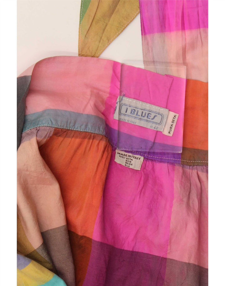 Fusta Wrap pentru femei i Blues IT 42 Medium W26 Mătase cu carouri multicolore
