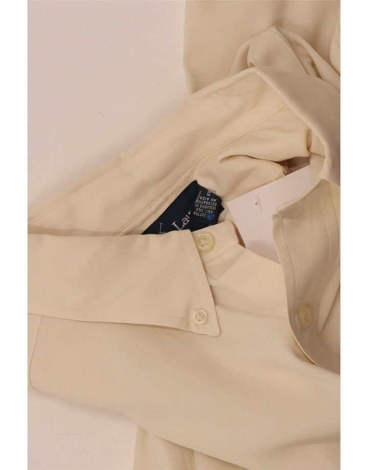 Cămașă pentru bărbați Ralph Lauren, de culoare clasică, mare din bumbac alb