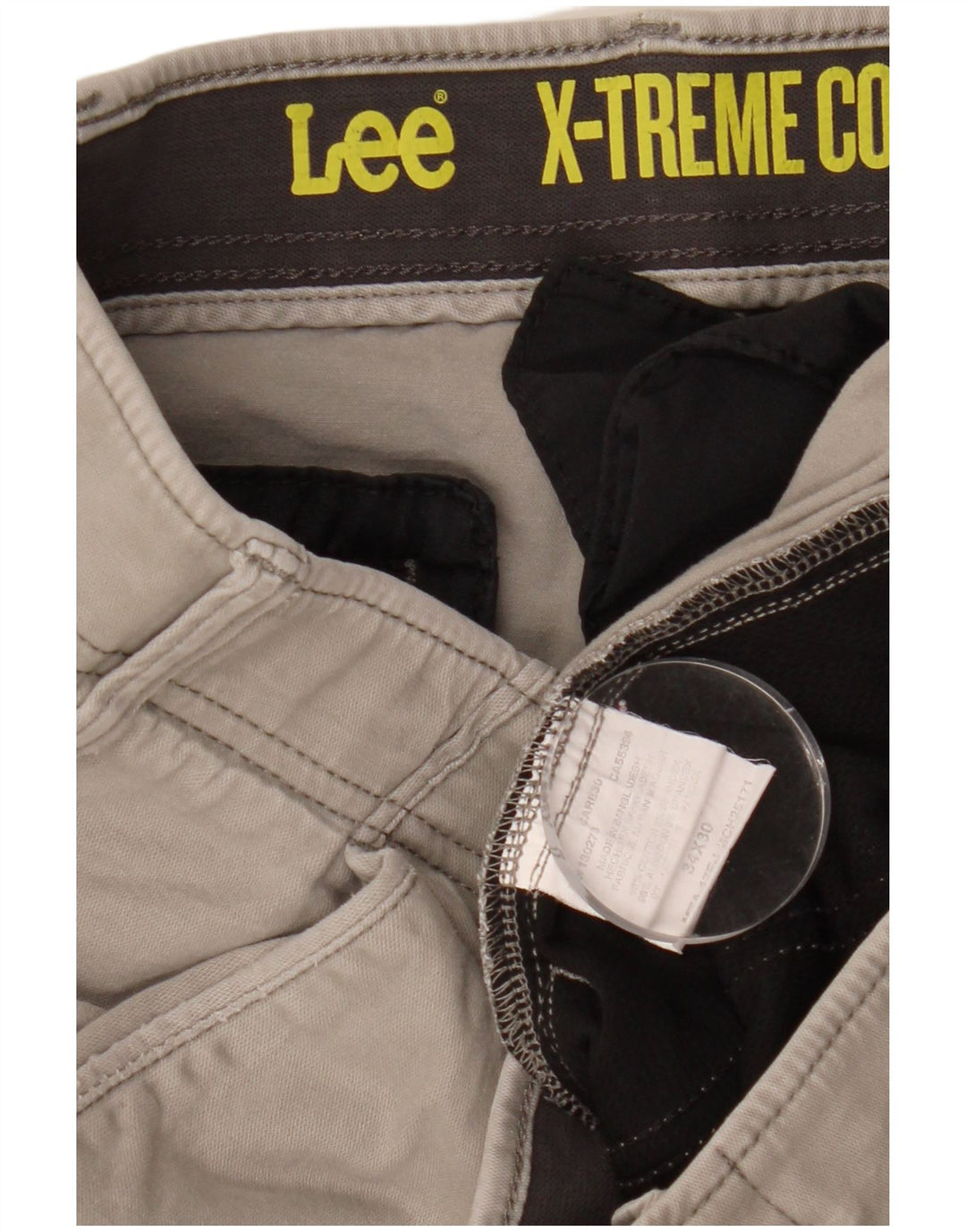Pantaloni chino drepti LEE X-treme Comfort pentru bărbați L34 L30 bumbac gri