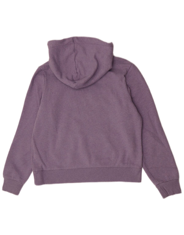 Pulover cu glugă cu grafic Superdry pentru femei UK 16, mare, mov, bumbac cu pete
