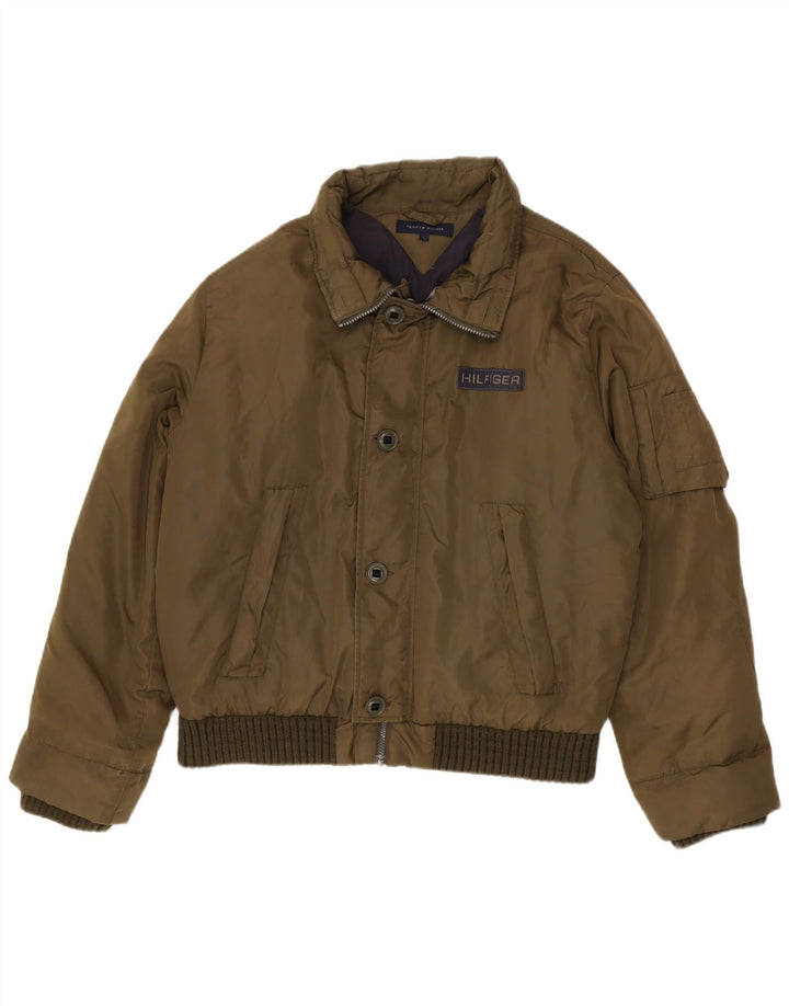 Jachetă căptușită pentru bărbați Tommy Hilfiger UK 40, nailon mare kaki