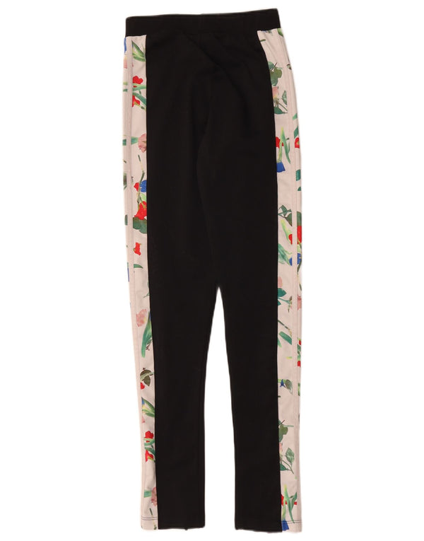 Leggings grafic Adidas pentru femei UK 6 XS Poliester negru color bloc