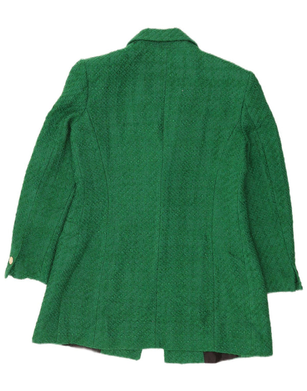 Sacou blazer pentru femei Zara, cu 1 nasture, UK 16, mare, verde, acrilic