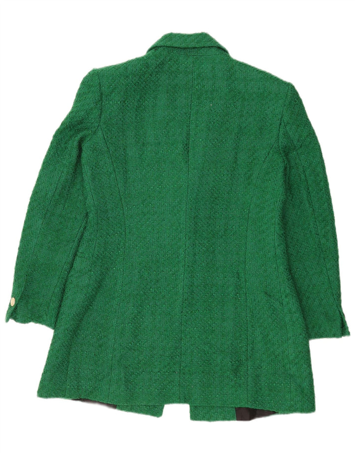 Sacou blazer pentru femei Zara, cu 1 nasture, UK 16, mare, verde, acrilic