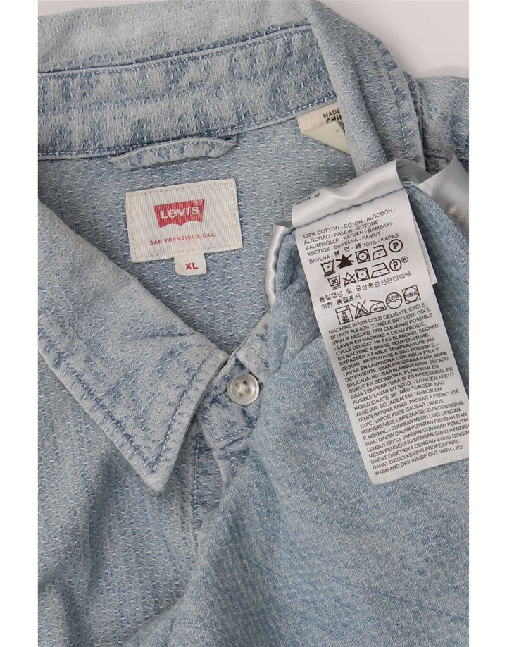 Cămașă pentru bărbați Levi's XL Bumbac Albastru