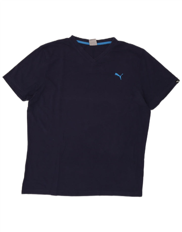 Tricou pentru bărbați PUMA Top XL Bumbac bleumarin