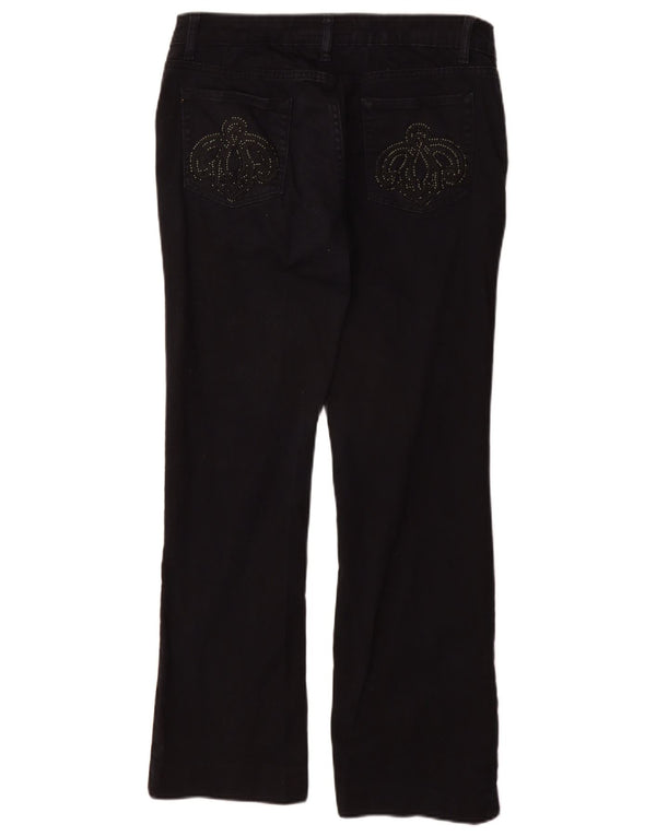 Pantaloni casual drepti pentru femei Zara EU 44 XL W34 L29 Bumbac bleumarin