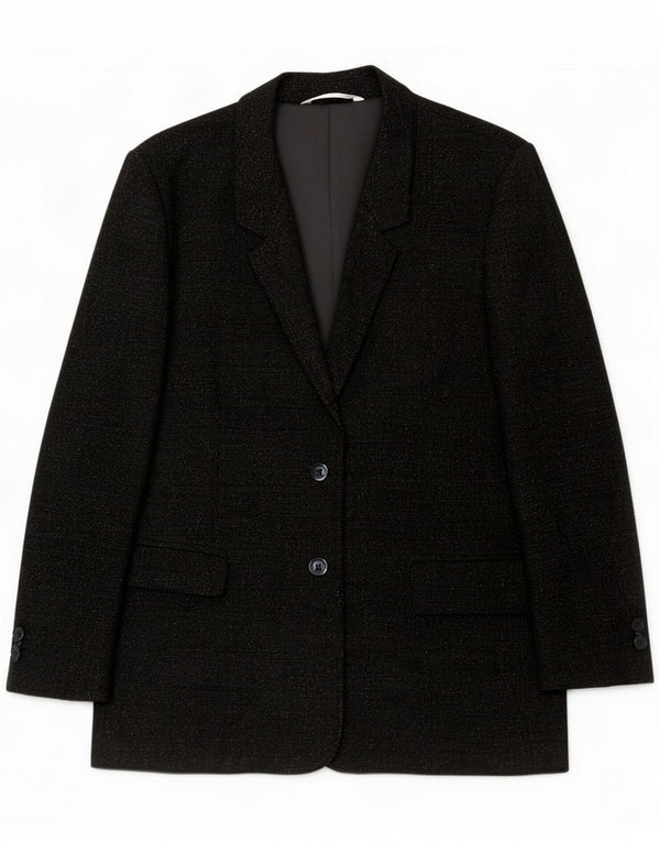 Jachetă pentru femei Marks & Spencer Petite cu 2 nasturi UK 14 Medium Black