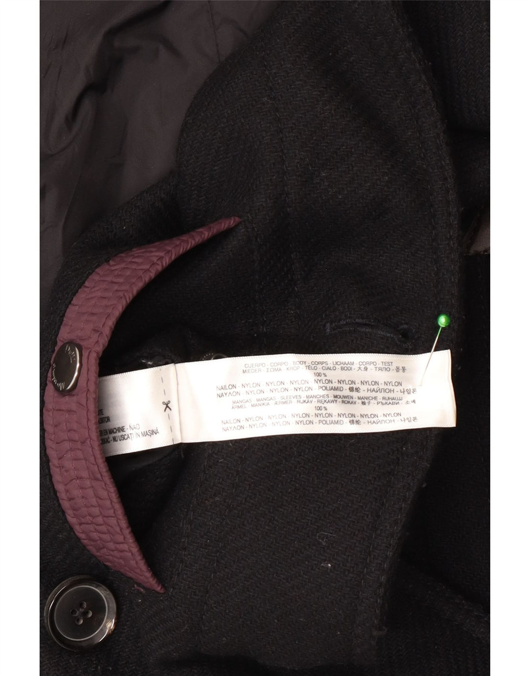 Palton Massimo Dutti pentru bărbați UK 40, mare, negru, nailon