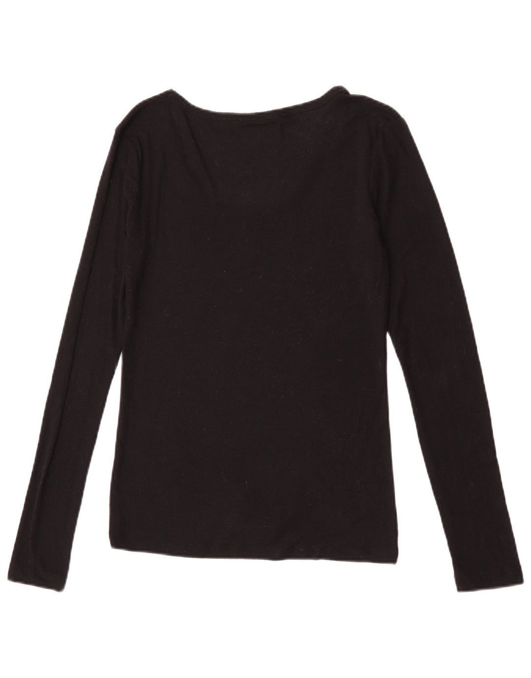 Top pentru femei Zara cu mânecă lungă UK 12 Medium Negru