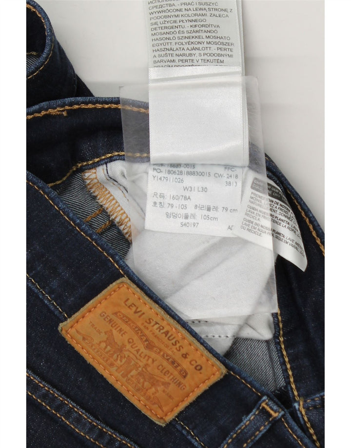 Blugi slim pentru femei Levi's W31 L27 bumbac bleumarin