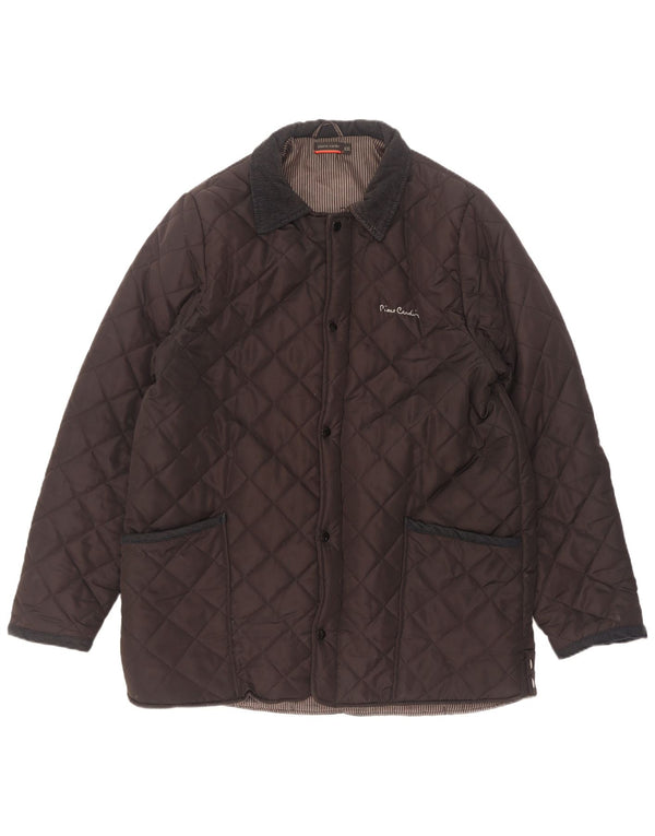 Jachetă matlasată pentru bărbați Pierre Cardin UK 44 2XL Maro Poliester