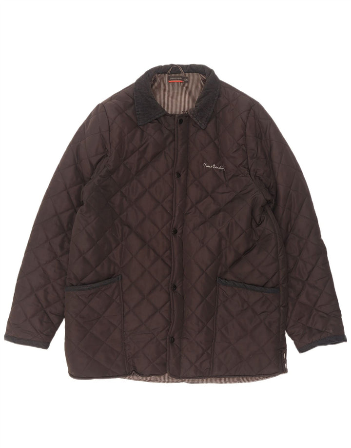 Jachetă matlasată pentru bărbați Pierre Cardin UK 44 2XL Maro Poliester