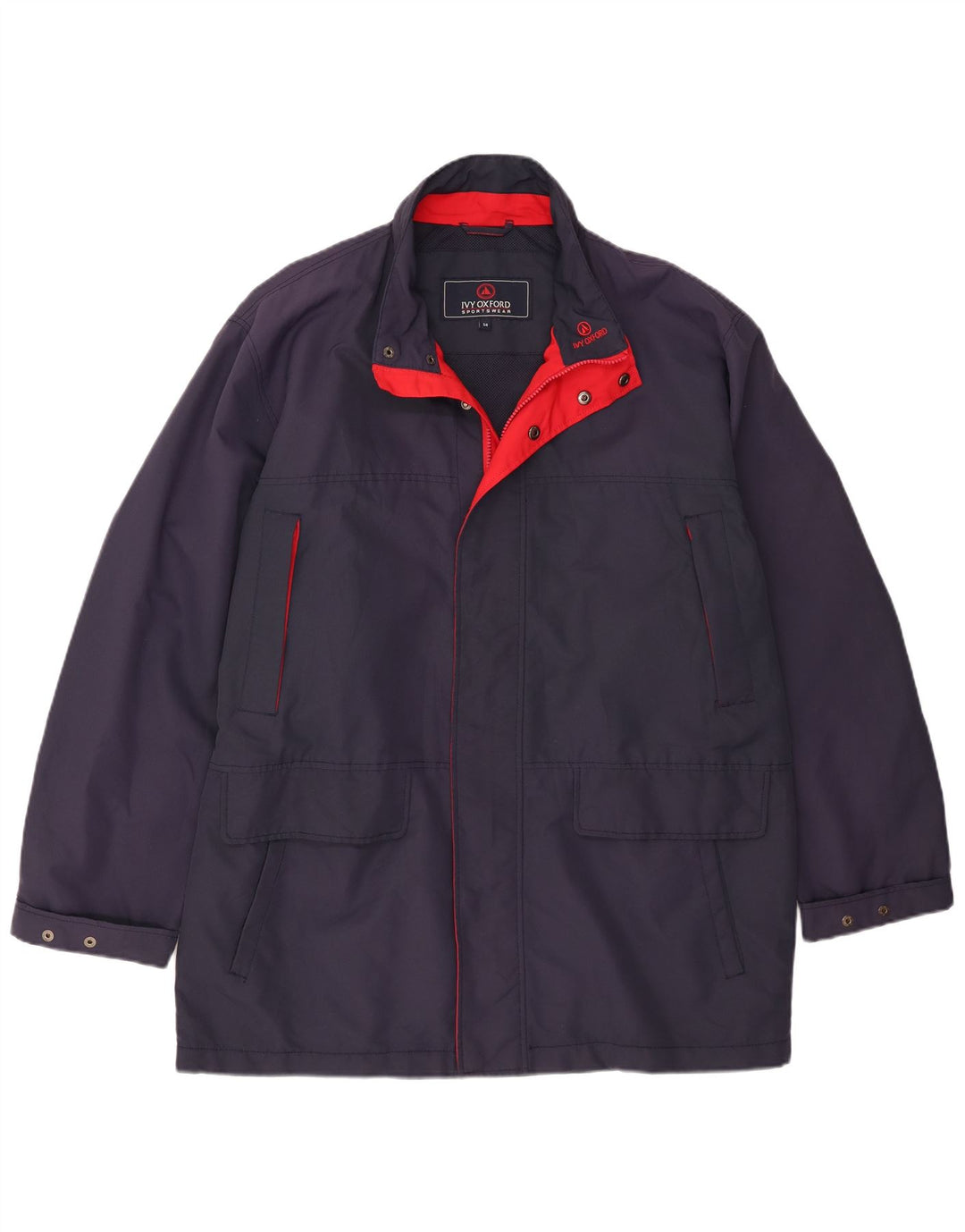 Jachetă de ploaie pentru bărbați Ivy Oxford IT 54 2XL, albastru bleumarin, poliester