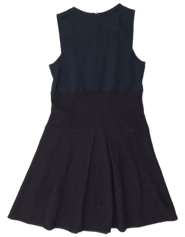 Max & Co. Rochie A-Line fără mâneci pentru femei UK 14 Mare Bumbac bleumarin