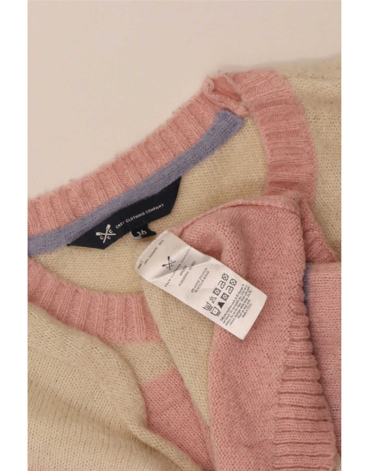 Crew Clothing Pulover cu gât pentru femei UK 16 Large Multicolor