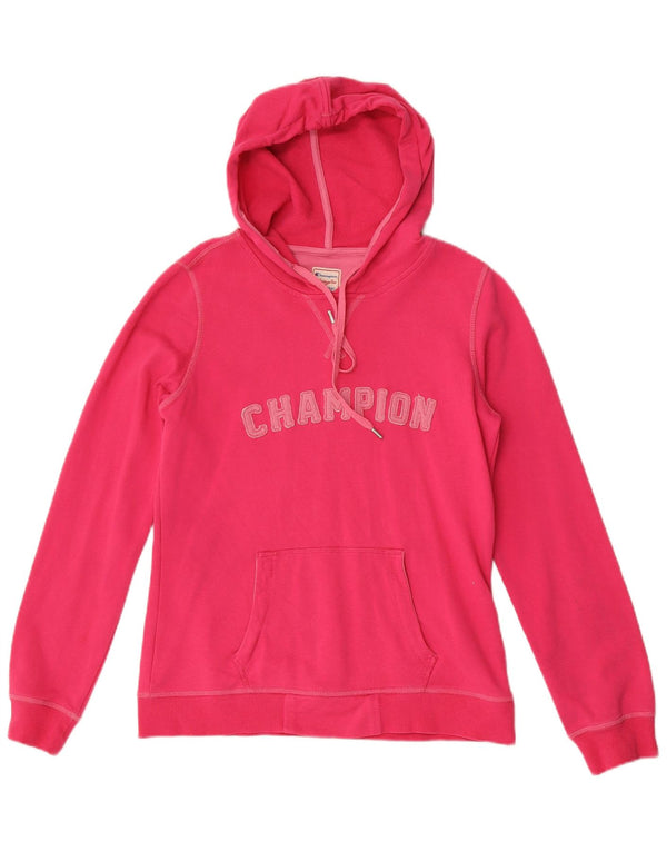 Pulover Champion pentru femei Heritage Fit Graphic Hoodie UK 14 Large Pink
