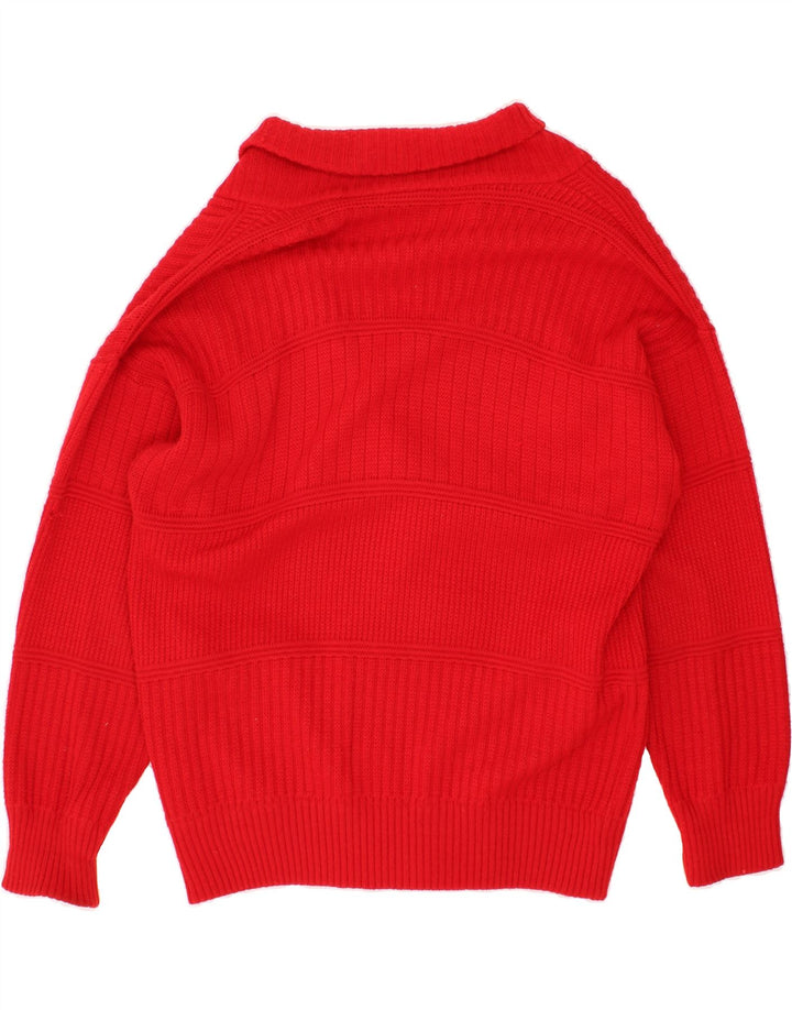 WESTBURY Mens Cardigan Sweater IT 48/50 Medium Red Virgin Wool Vintage WESTBURY and Second-Hand WESTBURY from Messina Hembry 