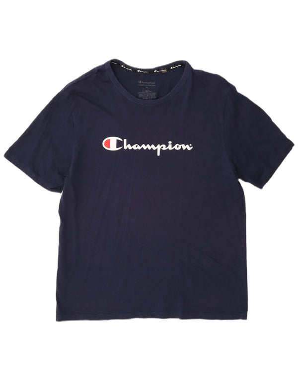 Tricou grafic pentru bărbați Champion Top XL Bumbac bleumarin