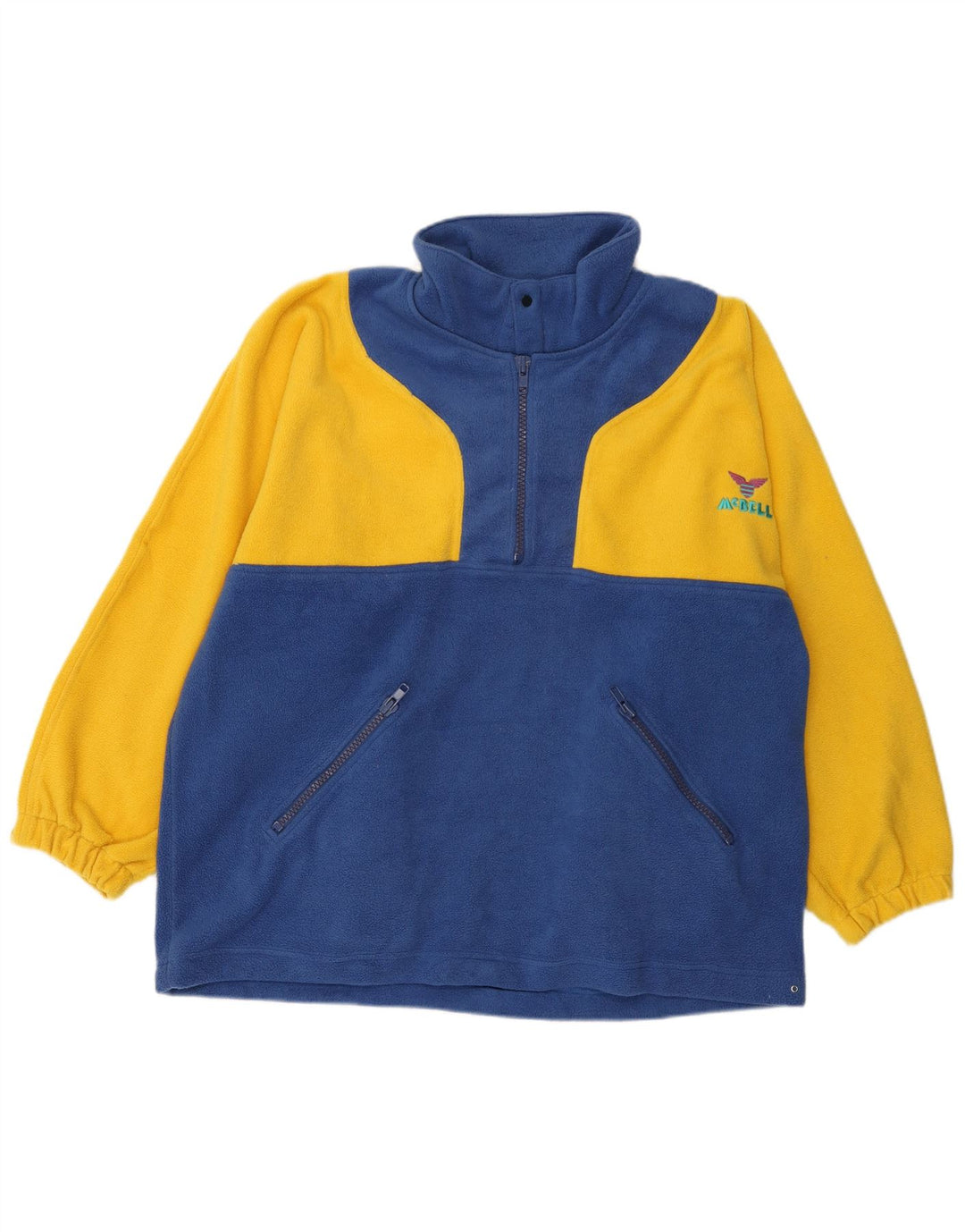 Pulover pentru bărbați KENNINGTON, cu fermoar și gât, din lână, XL, poliester color bloc