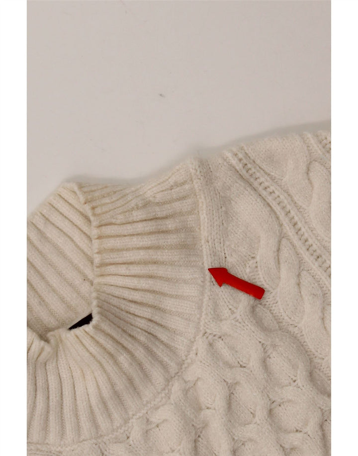 Pulover cu gât țestoasă pentru femei Marks & Spencer UK 14 Medium White