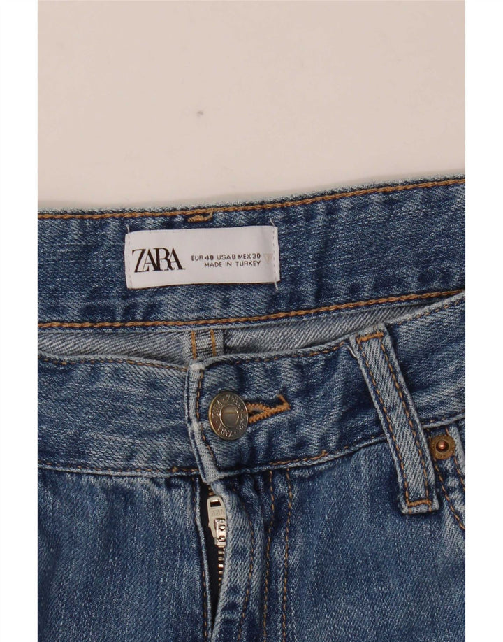 Blugi largi dama Zara EU 40 Medium W30 L31 Albastru