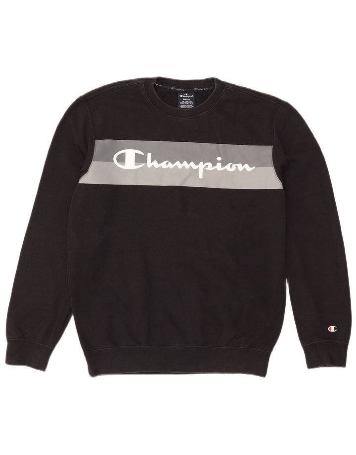 Pulover cu grafic pentru bărbați Champion Pulover mic, negru, color block, bumbac