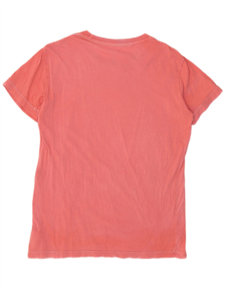 Tricou grafic pentru bărbați Diesel Top, bumbac roz mediu