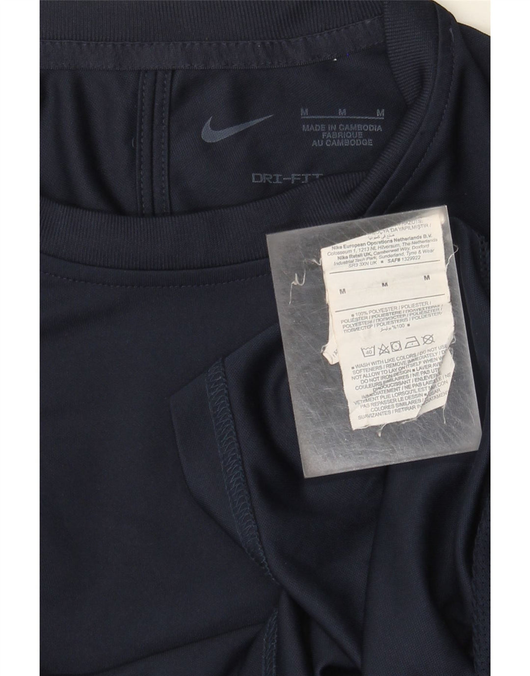 Tricou Nike Dri Fit pentru bărbați Top Mediu Bleumarin Poliester Colorblock