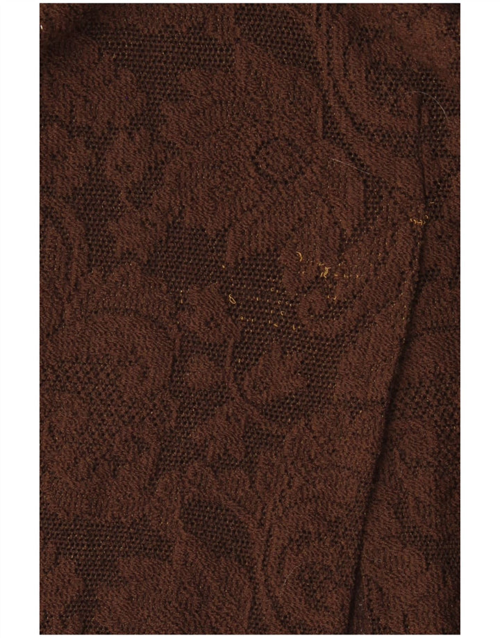 DOLCE & GABBANA Fusta Maxi tricotată pentru femei W26 Small Brown Floral