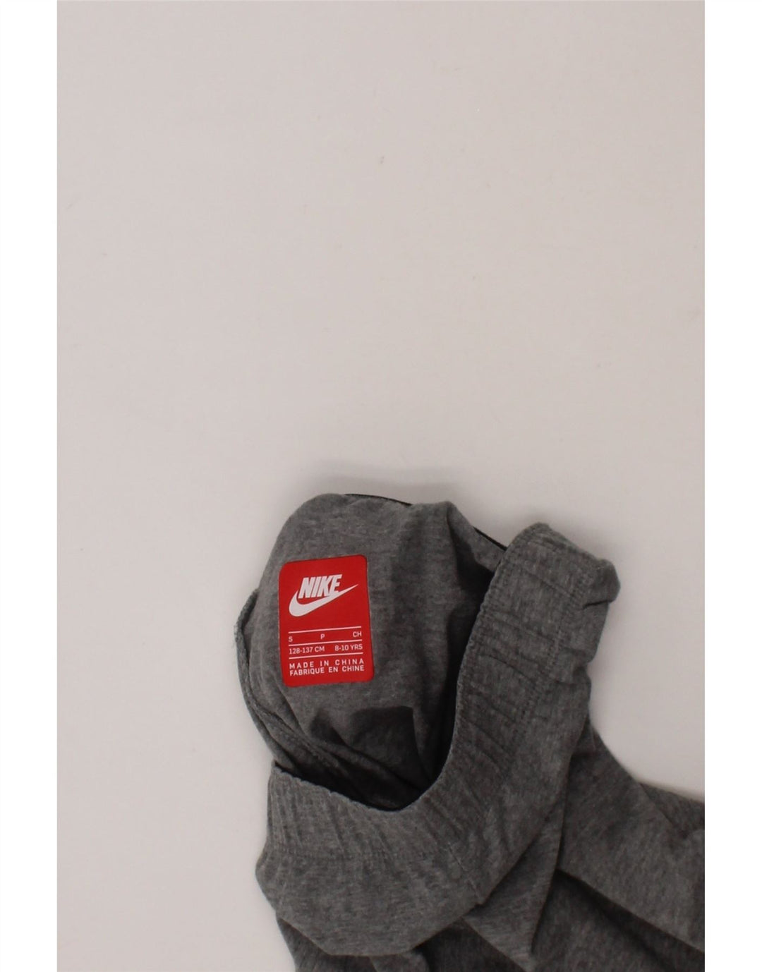 NIKE Girls Graphic Tracksuit Trousers 8-9 Years Small Grey Vintage Nike and Second-Hand Nike from Messina Hembry 
