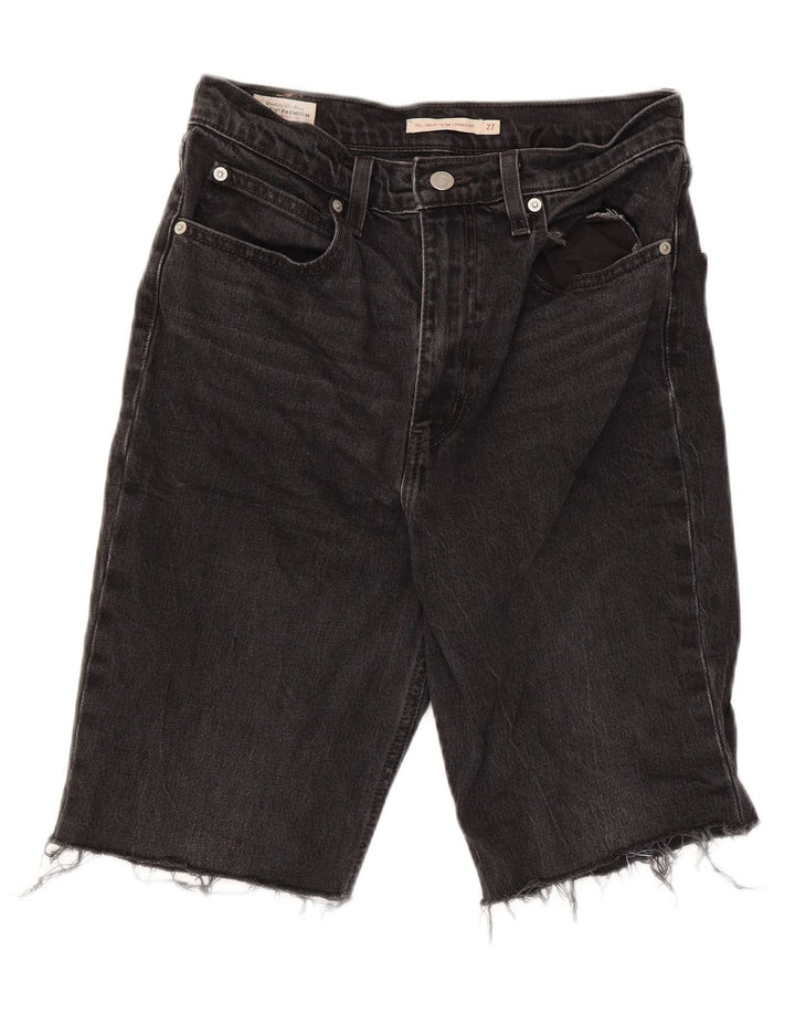 Pantaloni scurți din blugi pentru bărbați Levi's W27 XS bumbac negru
