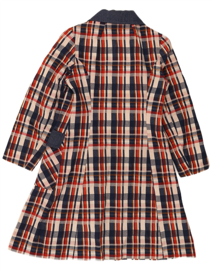 Pardesiu vintage pentru femei UK 8 mic, albastru bleumarin, caroserie