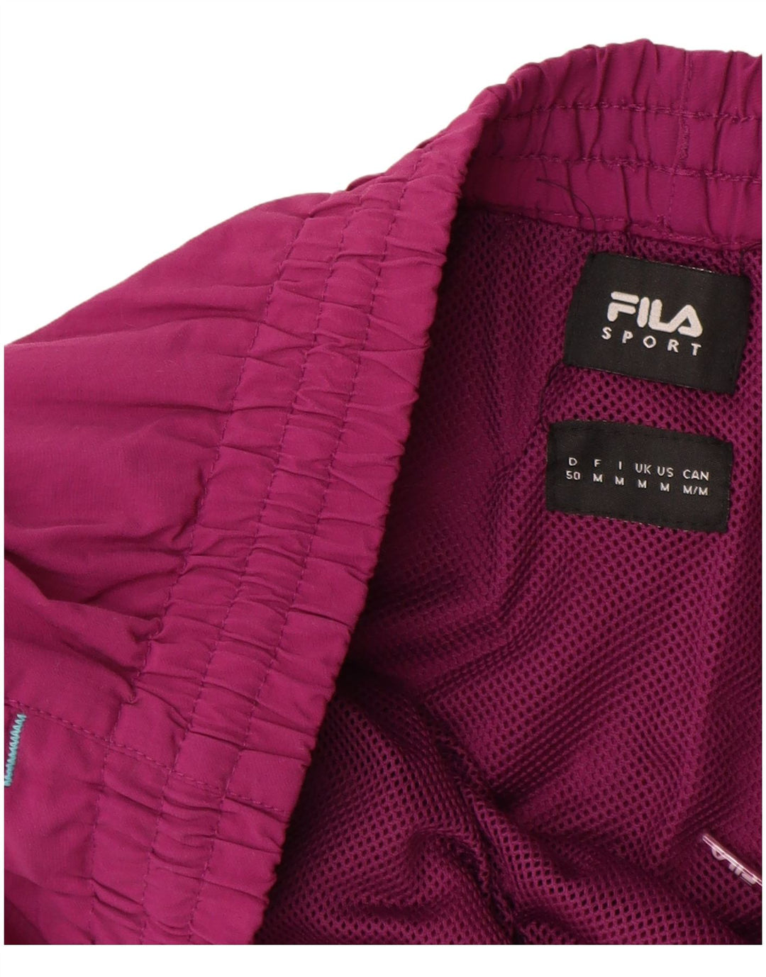 Pantaloni scurți sport FILA pentru bărbați, poliamidă cu dungi mov mediu