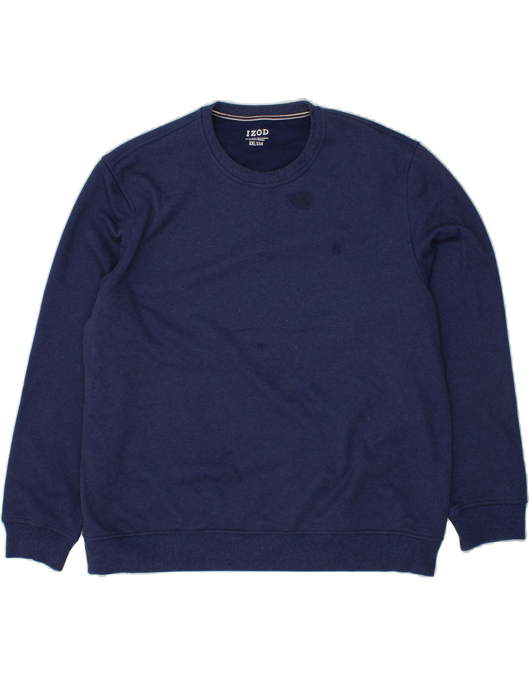 IZOD Mens Sweatshirt Jumper 2XL Navy Blue Cotton Vintage Izod and Second-Hand Izod from Messina Hembry 